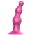 Розовая насадка Strap-On-Me Dildo Plug Beads size S - Strap-on-me - купить с доставкой в Иваново