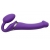 Фиолетовый безремневой вибрострапон Vibrating Bendable Strap-On - size L - Strap-on-me - купить с доставкой в Иваново