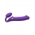 Фиолетовый безремневой вибрострапон Silicone Bendable Strap-On - size XL - Strap-on-me - купить с доставкой в Иваново