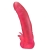 Розовая насадка для страпона с клиторальными лепестками - 18,5 см. - LOVETOY (А-Полимер) - купить с доставкой в Иваново