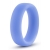 Голубое люминесцентное кольцо Silicone Glo Cock Ring - Blush Novelties - в Иваново купить с доставкой