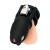 Черная клетка для пениса Silicone Small 2 in Cock Cage With Ball Divider - BlueLine - купить с доставкой в Иваново