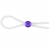 Прозрачное лассо с фиолетовой бусиной SILICONE COCK RING WITH BEAD LAVENDER - NMC - в Иваново купить с доставкой