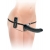Черный страпон с вагинальной пробкой Deluxe Vibrating Penetrix Strap-On - 19 см. - Pipedream - купить с доставкой в Иваново