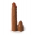 Коричневая насадка на член 2  Silicone X-tension - 20,3 см. - Pipedream - в Иваново купить с доставкой