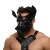 Черная кожаная маска «Собака» - Crazy Handmade - купить с доставкой в Иваново