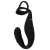 Черное эрекционное кольцо со стимуляцией промежности и анальной пробкой Cock Ring with RC Prostate Plug - Orion - в Иваново купить с доставкой