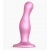 Розовая насадка Strap-On-Me Dildo Plug Curvy size M - Strap-on-me - купить с доставкой в Иваново