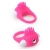 Розовое эрекционное кольцо с щеточкой LIT-UP SILICONE STIMU RING 5 - Dream Toys - в Иваново купить с доставкой