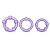 Набор из 3 фиолетовых эрекционных колец Stay Hard Beaded Cockrings - Blush Novelties - в Иваново купить с доставкой