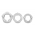 Набор из 3 прозрачных эрекционных колец Stay Hard Beaded Cockrings - Blush Novelties - в Иваново купить с доставкой