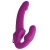 Ярко-розовый безремневой вибрострапон Evoke Vibrating Strapless Silicone Strap-on Dildo - XR Brands - купить с доставкой в Иваново