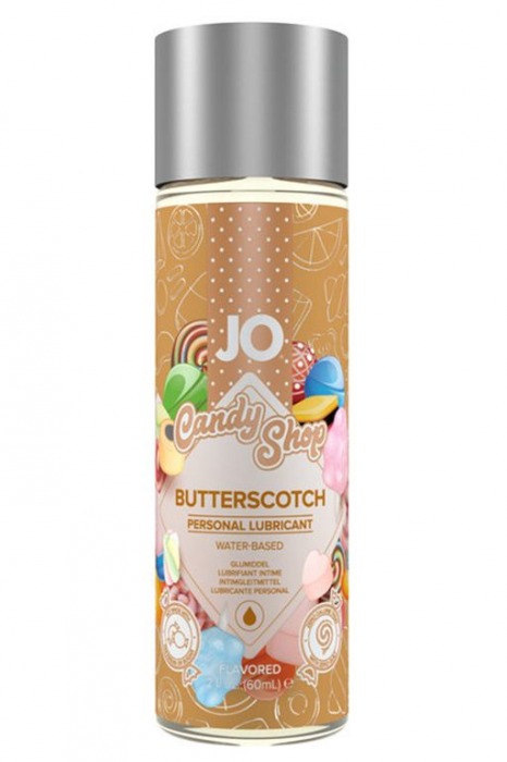 Смазка на водной основе Candy Shop Butterscotch с ароматом ирисок - 60 мл. - System JO - купить с доставкой в Иваново
