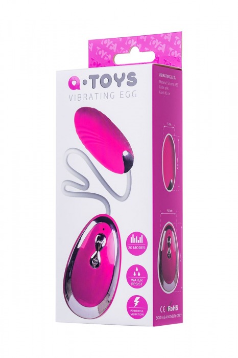 Розовое виброяйцо A-Toys - 6,5 см. - A-toys