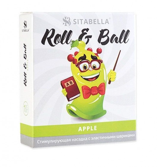 Стимулирующий презерватив-насадка Roll   Ball Apple - Sitabella - купить с доставкой в Иваново