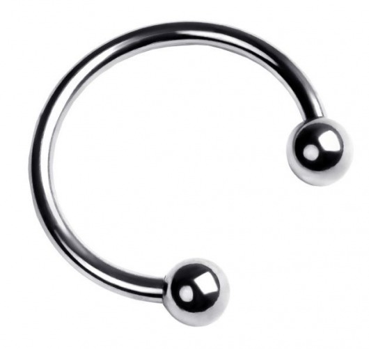 Серебристая подкова на головку пениса - ToyFa - купить с доставкой в Иваново