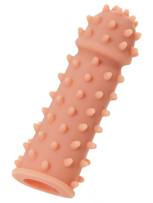 Телесная реалистичная насадка KOKOS Extreme Sleeve 03 с дополнительной стимуляцией - 12,7 см. - KOKOS - в Иваново купить с доставкой