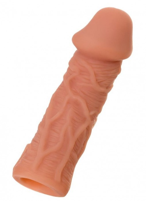 Телесная реалистичная насадка KOKOS Extreme Sleeve 05 с дополнительной стимуляцией - 12,7 см. - KOKOS - в Иваново купить с доставкой