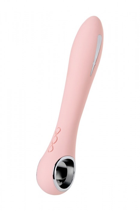 Розовый силиконовый вибратор с электростимуляцией GALVANI VIBE - 21 см. - ToyFa - купить с доставкой в Иваново