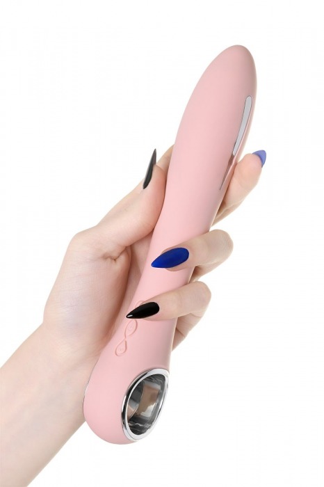 Розовый силиконовый вибратор с электростимуляцией GALVANI VIBE - 21 см. - ToyFa - купить с доставкой в Иваново