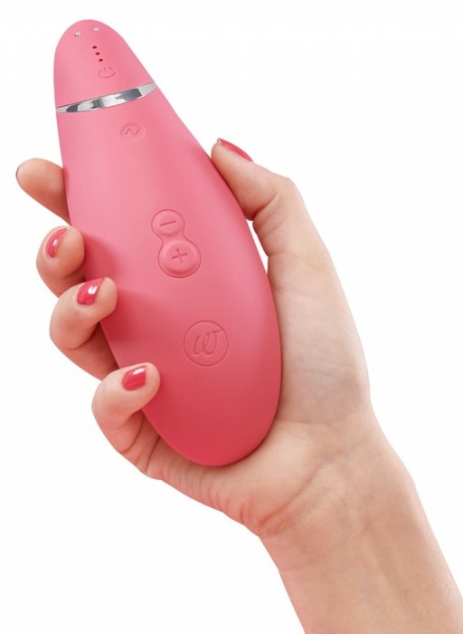 Розовый бесконтактный клиторальный стимулятор Womanizer Premium - Womanizer