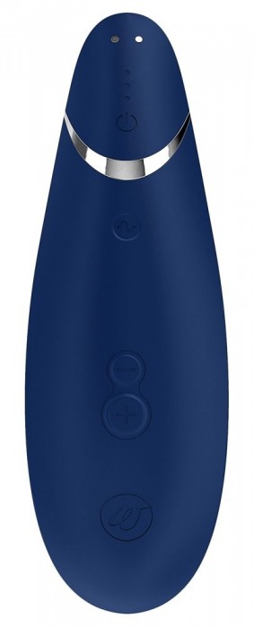 Синий бесконтактный клиторальный стимулятор Womanizer Premium - Womanizer