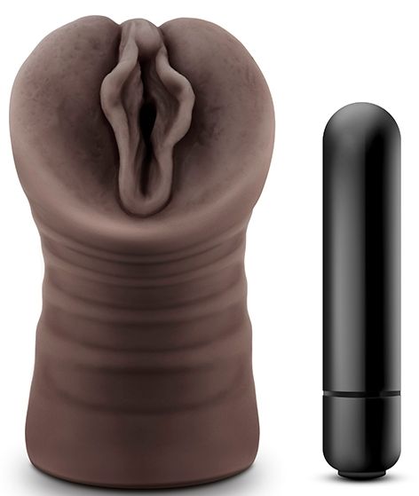 Коричневый мастурбатор-вагина Alexis - Blush Novelties - в Иваново купить с доставкой