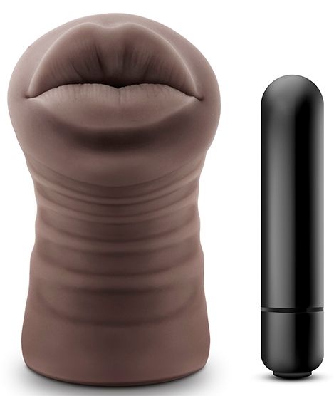 Коричневый мастурбатор-ротик Renee - Blush Novelties - в Иваново купить с доставкой