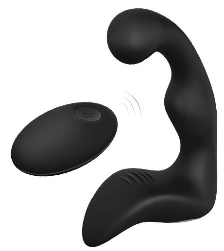 Черный вибромассажер простаты REMOTE BOOTY PLEASER - Dream Toys - в Иваново купить с доставкой