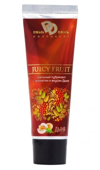 Интимный съедобный лубрикант JUICY FRUIT с ароматом дыни - 30 мл. - БиоМед - купить с доставкой в Иваново