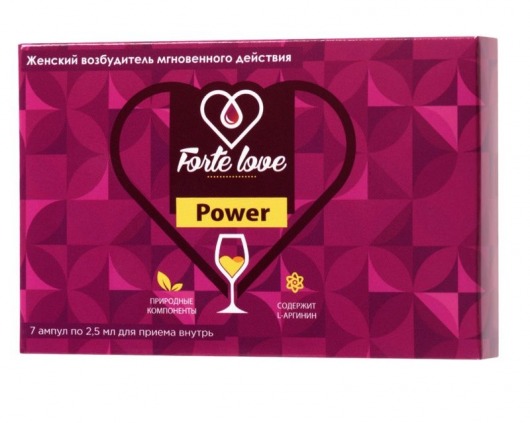 Женский возбудитель мгновенного действия Forte Love Power - 7 ампул (2,5 мл.) - Капиталпродукт - купить с доставкой в Иваново