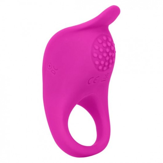 Ярко-розовое эрекционное виброкольцо Silicone Rechargeable Teasing Enhancer - California Exotic Novelties - в Иваново купить с доставкой