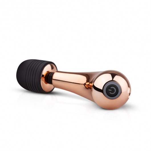 Золотисто-черный мини-вибратор Mini Curve Massager - 13 см. - EDC