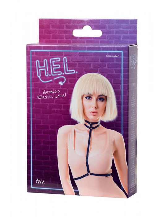 Черная портупея H.E.L. Ava - ToyFa купить с доставкой