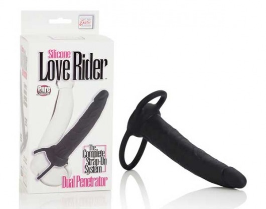 Насадка на пенис Silicone Love Rider Dual Penetrator для двойного проникновения - 14 см. - California Exotic Novelties - в Иваново купить с доставкой