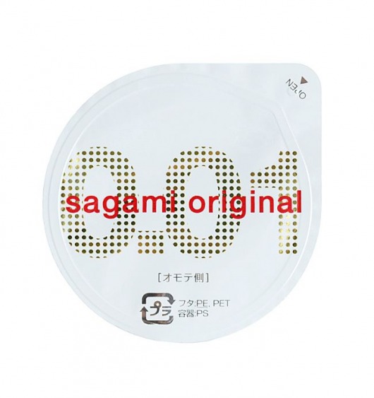 Супертонкий презерватив Sagami Original 0.01 - 1 шт. - Sagami - купить с доставкой в Иваново