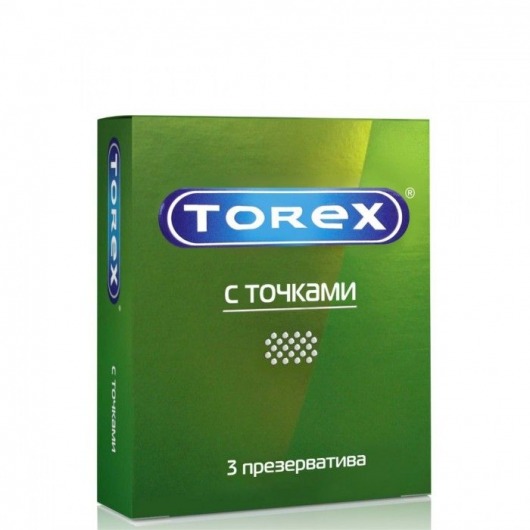 Текстурированные презервативы Torex  С точками  - 3 шт. - Torex - купить с доставкой в Иваново