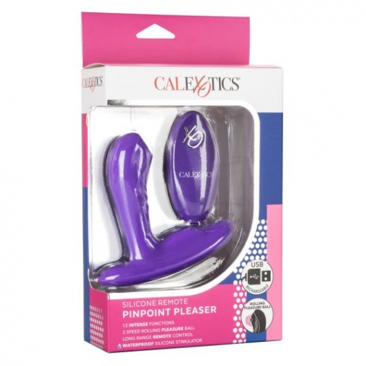 Фиолетовый вибромассажёр простаты Silicone Remote Pinpoint Pleaser - California Exotic Novelties - в Иваново купить с доставкой