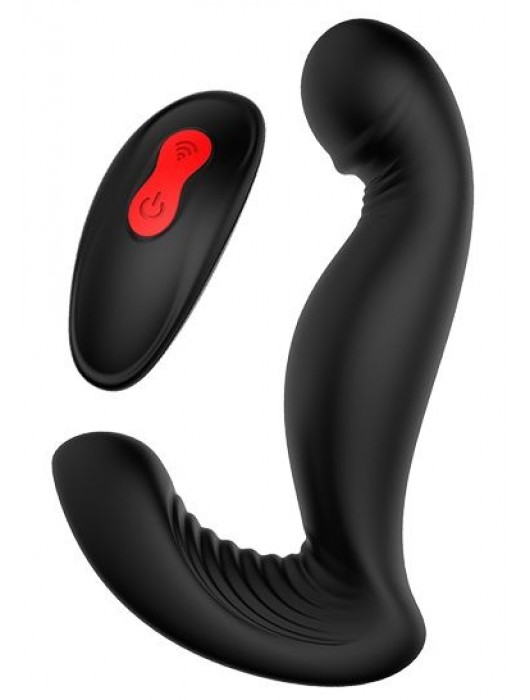 Черный вибромассажер простаты SWIRLING P-PLEASER - Dream Toys - в Иваново купить с доставкой