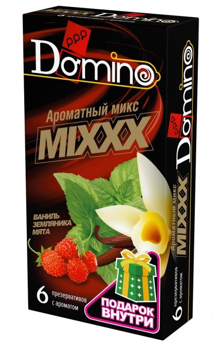 Ароматизированные презервативы DOMINO  Ароматный микс  - 6 шт. - Domino - купить с доставкой в Иваново