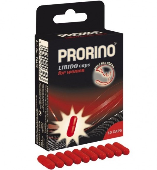 БАД для женщин ero black line PRORINO Libido Caps - 10 капсул - Ero - купить с доставкой в Иваново