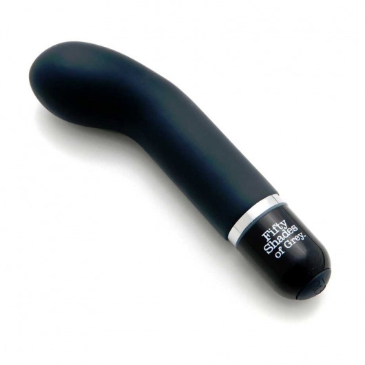 Черный силиконовый мини-вибратор Mini G-Spot Vibrator - 13,3 см. - Fifty Shades of Grey