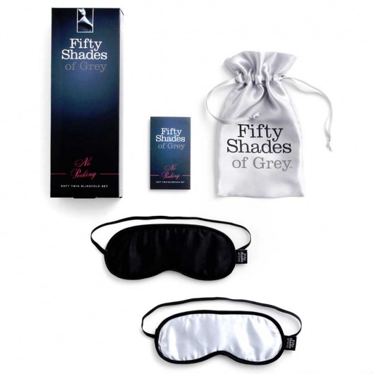 Набор из двух масок на глаза Soft Blindfold Twin Pack - Fifty Shades of Grey - купить с доставкой в Иваново