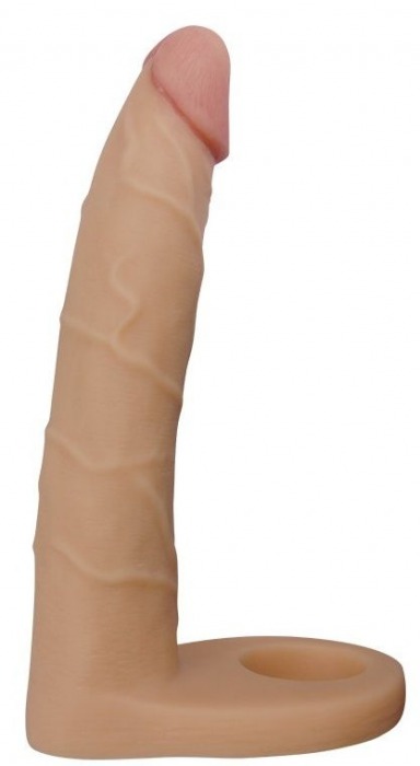 Телесная насадка-фаллоимитатор для двойного проникновения - 17 см. - Lovetoy - купить с доставкой в Иваново