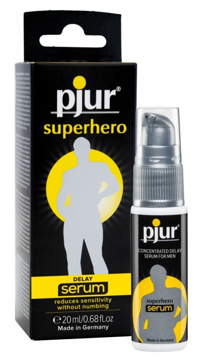 Сыворотка-пролонгатор pjur SUPERHERO Delay Serum - 20 мл. - Pjur - купить с доставкой в Иваново