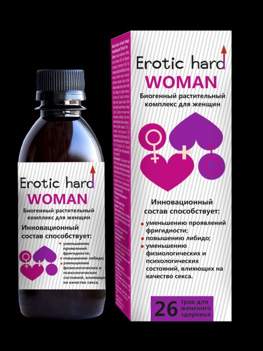 Женский биогенный концентрат для повышения либидо Erotic hard Woman - 250 мл. - Erotic Hard - купить с доставкой в Иваново