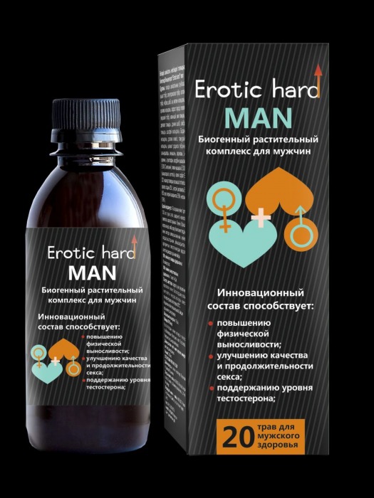 Мужской биогенный концентрат для усиления эрекции Erotic hard Man - 250 мл. - Erotic Hard - купить с доставкой в Иваново