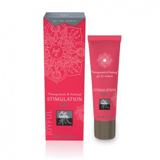 Возбуждающий интимный гель для двоих STIMULATION GEL Pomegranate   Nutmeg - 30 мл. - Shiatsu - купить с доставкой в Иваново