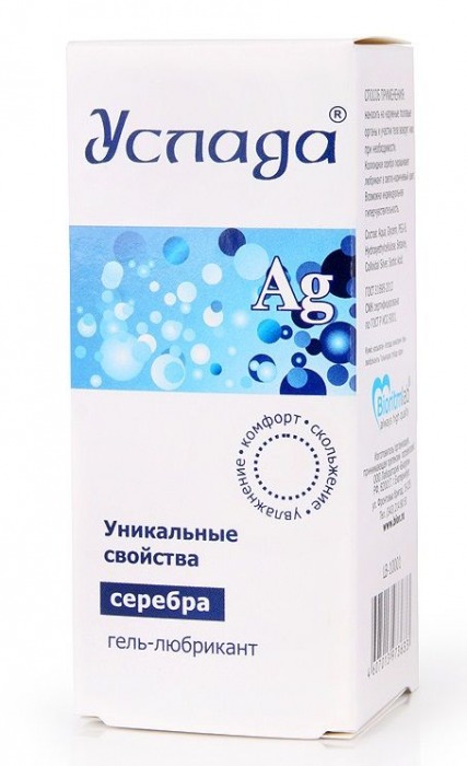 Гель-лубрикант  Услада  с серебром - 30 гр. - Биоритм - купить с доставкой в Иваново