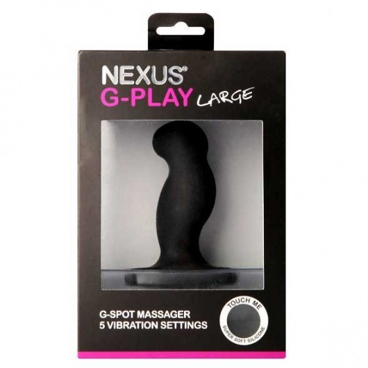 Стимулятор простаты Nexus G-Play Large Black с вибрацией - 10 см. - Nexus Range - в Иваново купить с доставкой